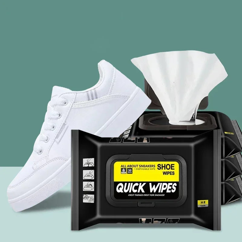 12-60Pcs Disposable Shoes Clean Wipes Portable White Shoes Cleaning Care Wipes Sneakers Cleaning Quick Wet Wipe VIE LENTE