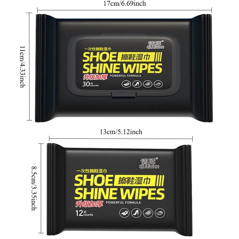 12-60Pcs Disposable Shoes Clean Wipes Portable White Shoes Cleaning Care Wipes Sneakers Cleaning Quick Wet Wipe VIE LENTE