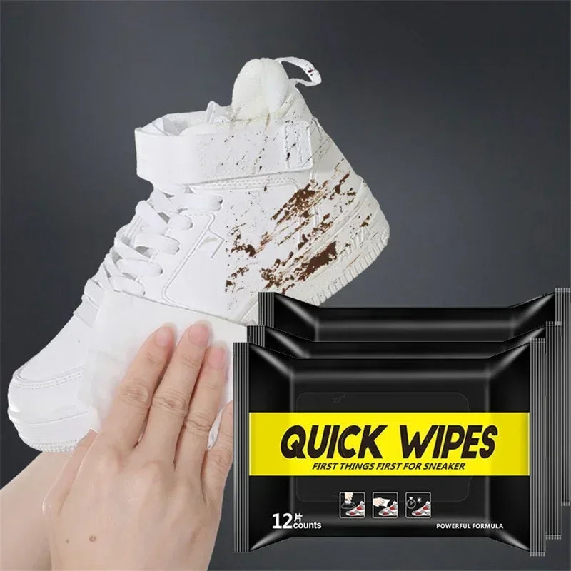 12-60Pcs Disposable Shoes Clean Wipes Portable White Shoes Cleaning Care Wipes Sneakers Cleaning Quick Wet Wipe VIE LENTE
