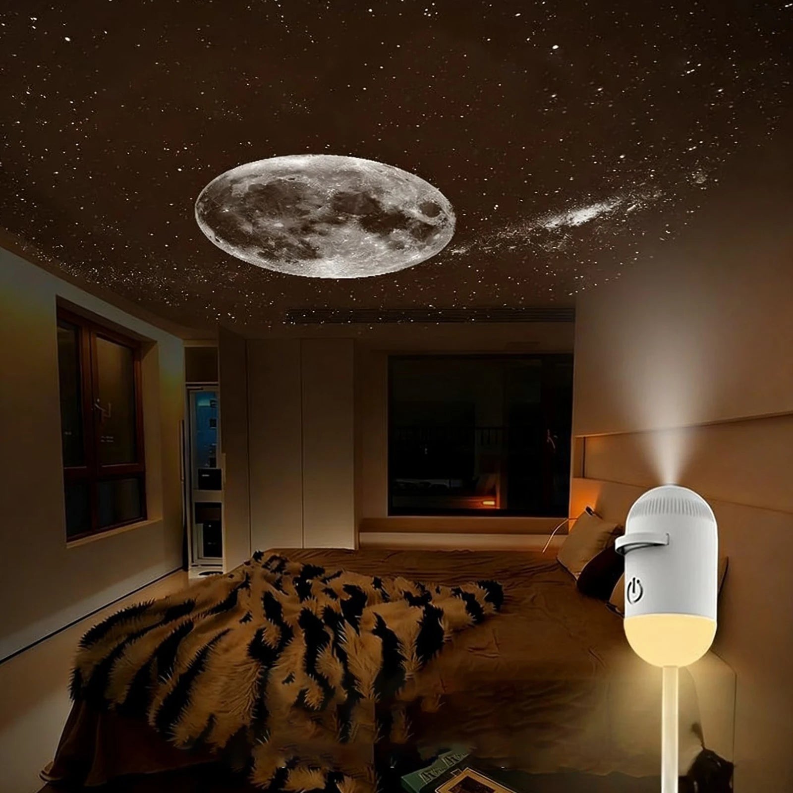USB Mini Galaxy Star Projector Night Light Films Starry Sky Ambient Light For Bedroom Car Home Decoration For Adults And Kids