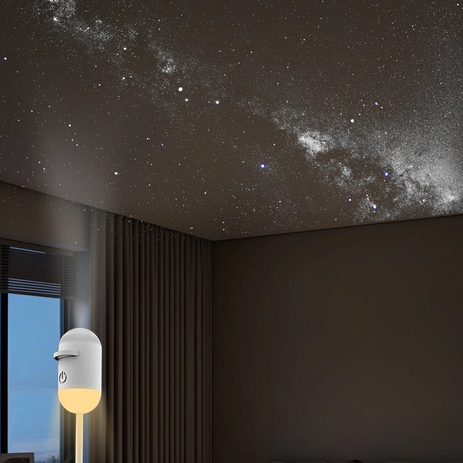 USB Mini Galaxy Star Projector Night Light Films Starry Sky Ambient Light For Bedroom Car Home Decoration For Adults And Kids