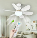 LED Socket Fan Light with Remote Small Ceiling Fan with Light, Cordless Light Socket Fan for Kitchen Bedroom Small Room