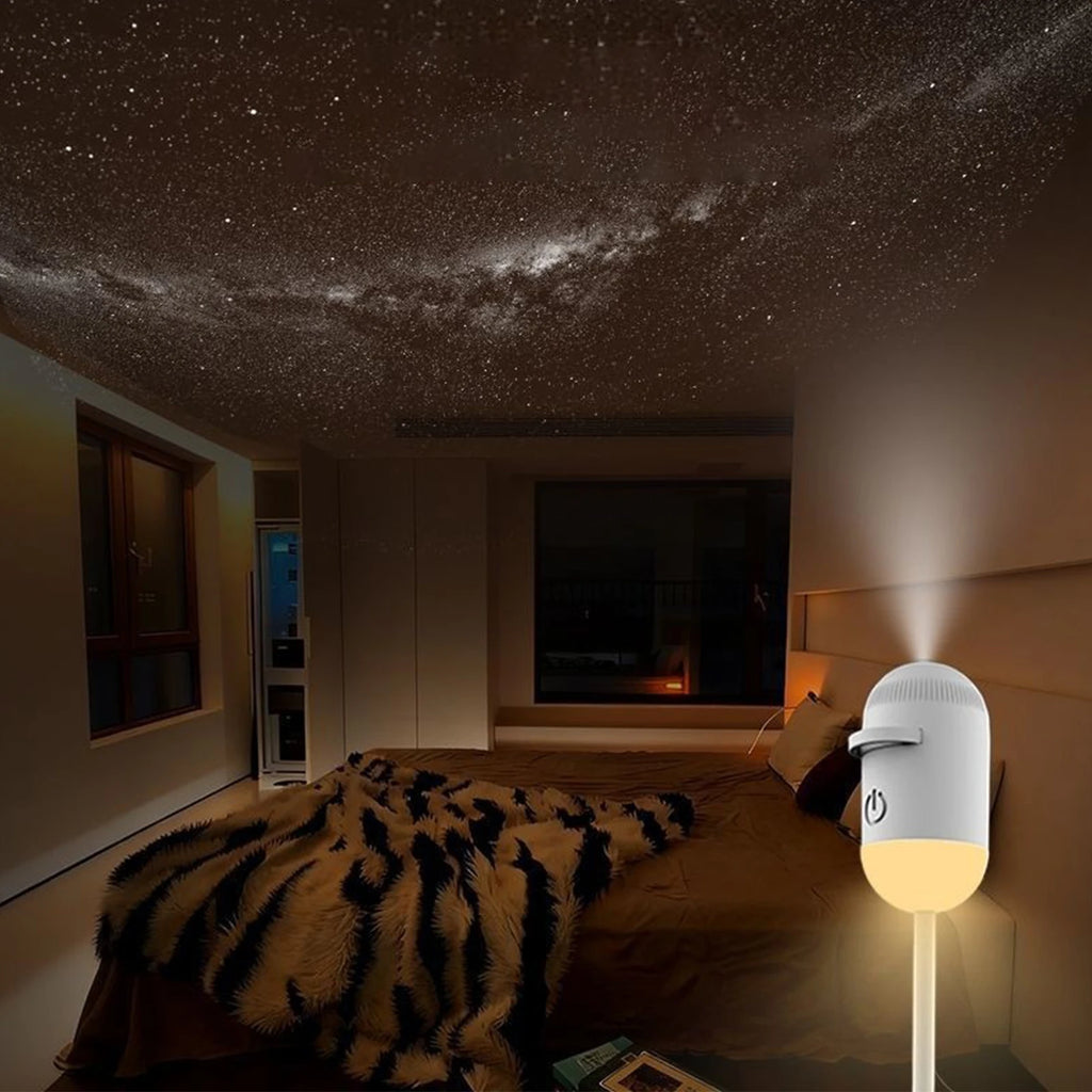 USB Mini Galaxy Star Projector Night Light Films Starry Sky Ambient Light For Bedroom Car Home Decoration For Adults And Kids