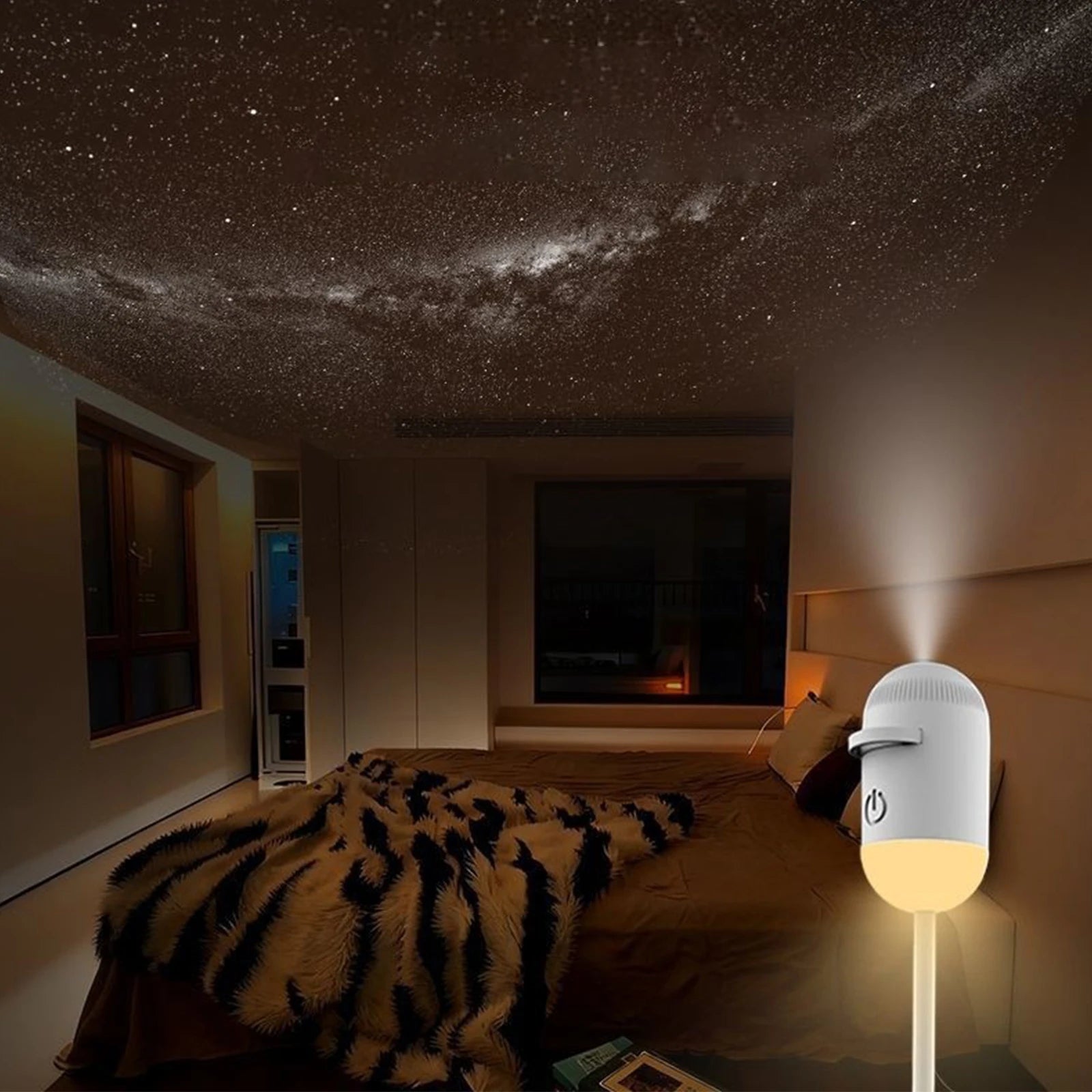 USB Mini Galaxy Star Projector Night Light Films Starry Sky Ambient Light For Bedroom Car Home Decoration For Adults And Kids